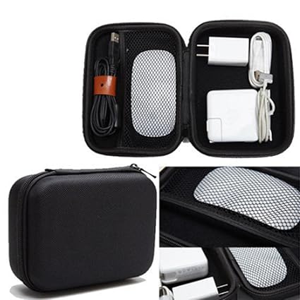 Portable Digital Storage Travel Bag Data Cable Charger Pouch Power Bank Pack