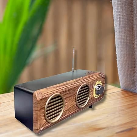 B15 Bluetooth Speaker Brown | FM | Vintage Vibes | Retro Speaker