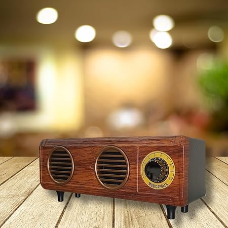 B15 Bluetooth Speaker Brown | FM | Vintage Vibes | Retro Speaker