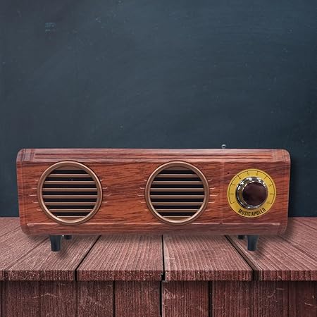 B15 Bluetooth Speaker Brown | FM | Vintage Vibes | Retro Speaker