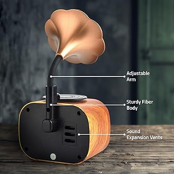 BT12 Classic Retro Wireless BT Speaker with FM/USB/AUX in & Hands Free Calling (5W RMS Output)